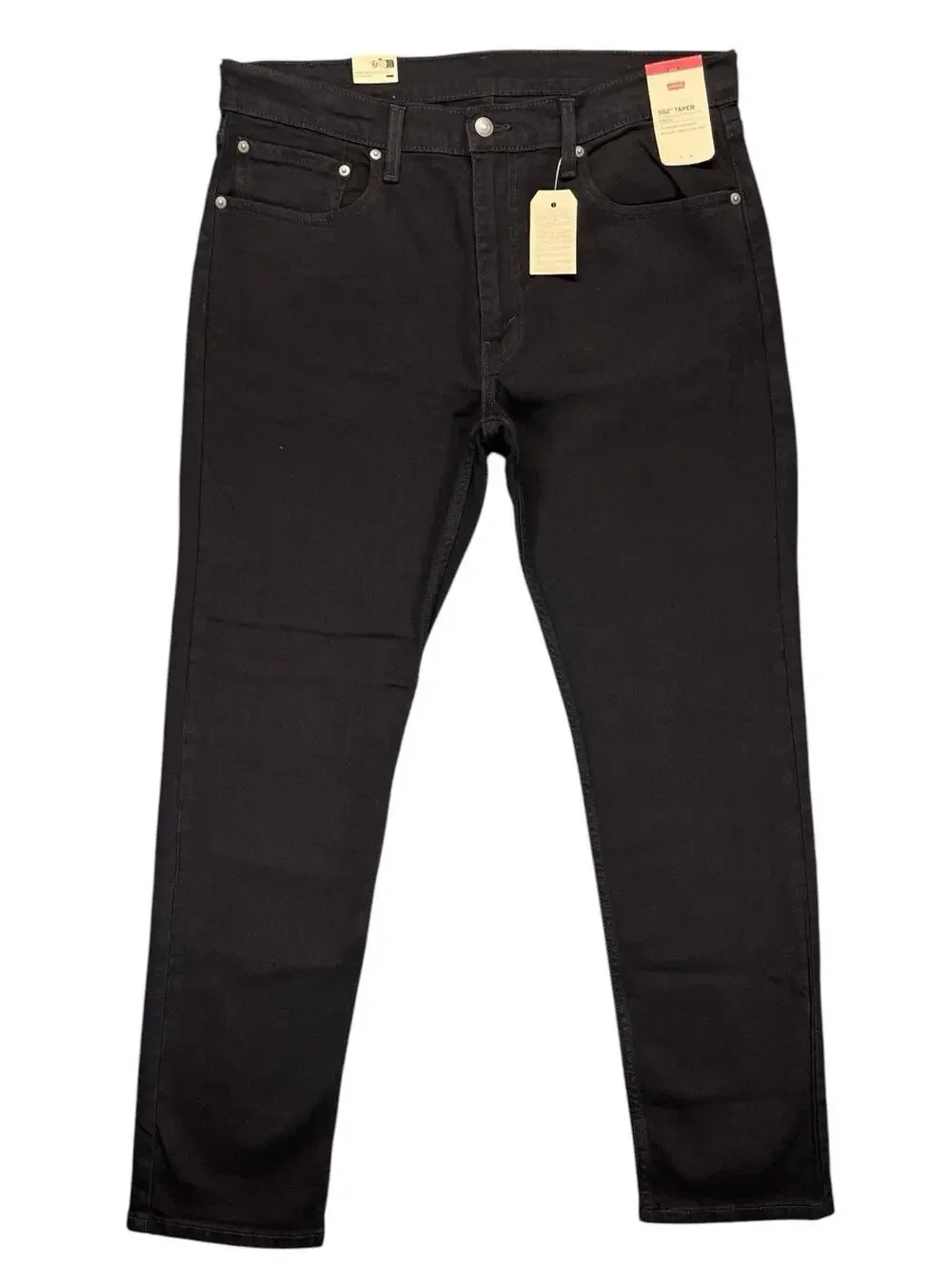Levi’s 502 Taper Stretch Jeans Black Men’s 36x32 NWT